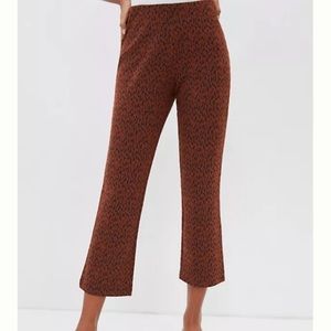 Anthropologie Mikayla Cropped Flare Stretch Pants Large